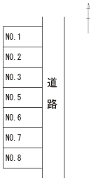 津山市小田中1366-4の駐車スペース