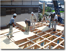 ２階の構造用合板